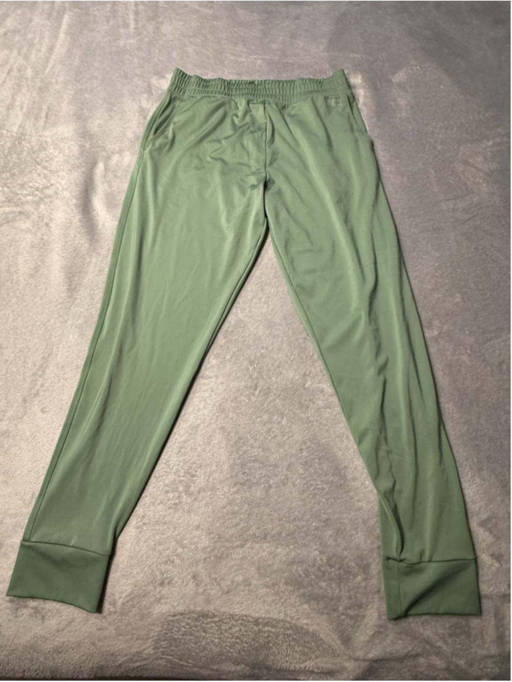Pink Active Womens Green Elastic Waist Pull-On Jogger Pants Size XL